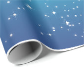 Sterrennacht blauw cadeaupapier (Rol Hoek)