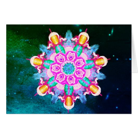 *~* Sterrennacht Blauw, Groene Healing Energy (Voorkant Horizontaal)