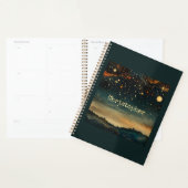 Sterrennacht blauw romantisch met naam planner (Display)
