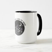 Sterrennacht bloemen mok (Voorkant rechts)