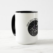 Sterrennacht bloemen mok (Voorkant links)