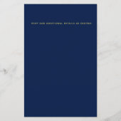 Sterrennacht Blue Bar bat Mitzvah uitnodigingen (Achterkant)