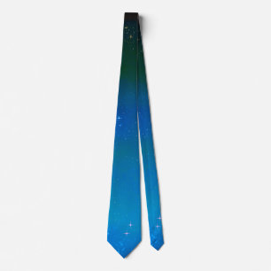 Sterrennacht Blue Galaxy Sky Stropdas