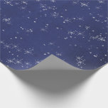 Sterrennacht Blue Navy Gray Silver Confetti Deicat Cadeaupapier<br><div class="desc">florenceK-ontwerp Fijne bosgrond droog bos inpakpapier.</div>