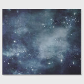 Sterrennacht Blue Sky Stars Lovers Universe Cadeaupapier (Vlak)