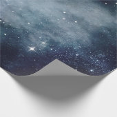 Sterrennacht Blue Sky Stars Lovers Universe Cadeaupapier (Hoek)