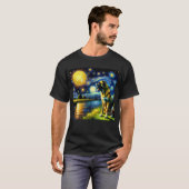 Sterrennacht Boerboel Hond Van Gogh Lover T-shirt (Voorkant volledig)