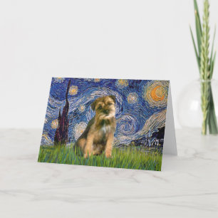 Sterrennacht - Border Terrier #1 Kaart