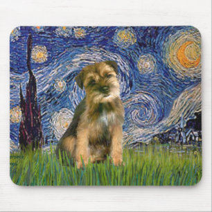 Sterrennacht - Border Terrier #1 Muismat