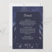 Sterrennacht Bos bruiloft Details Kaart (Voorkant)