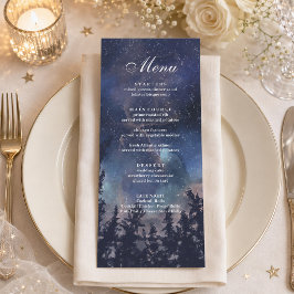 Sterrennacht Bos Hemels Huwelijksmenu Menu