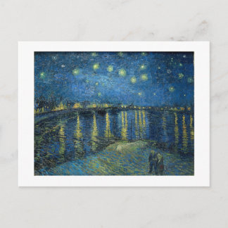Sterrennacht boven de Rhône (1888)  Briefkaart