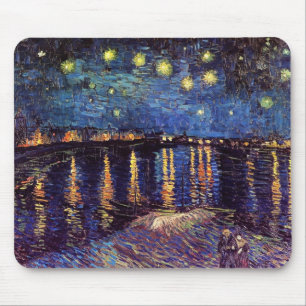 Sterrennacht boven de Rhône door Van Gogh Muismat