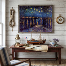 Sterrennacht boven de Rhône door Vincent van Gogh