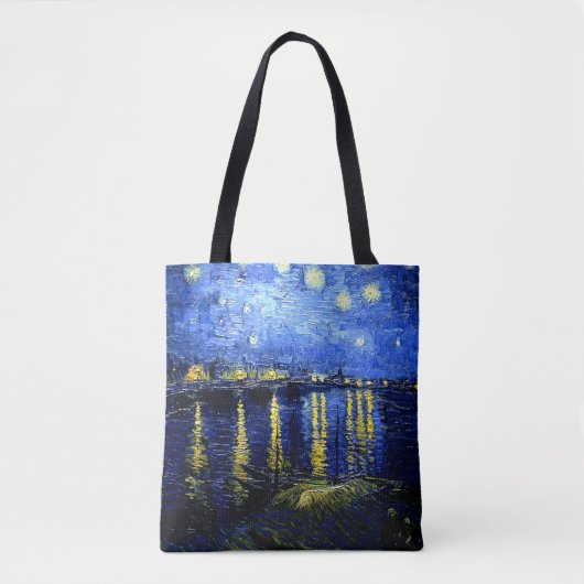 Sterrennacht boven de Rhône Tote Bag (Voorkant)