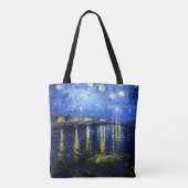 Sterrennacht boven de Rhône Tote Bag (Achterkant)