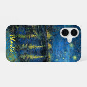 Sterrennacht boven de Rhône – Van Gogh – Op maat g iPhone 16 Hoesje (Achterkant horizontaal)