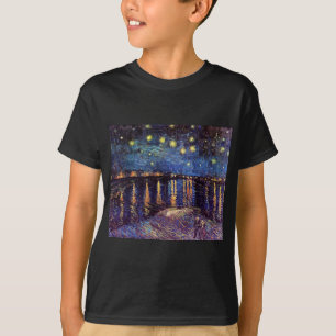 Sterrennacht boven de Rhône van Van Gogh T-shirt