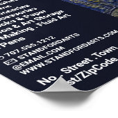 Sterrennacht boven de Rijn, kunstwinkel Poster (Hoek)