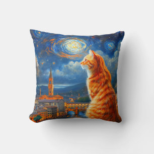 Sterrennacht boven Florence Kattenkunst van Sina Kussen