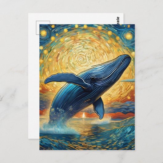 Sterrennacht Briefkaart (Voorkant / Achterkant)