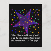 Sterrennacht Briefkaart (Voorkant)