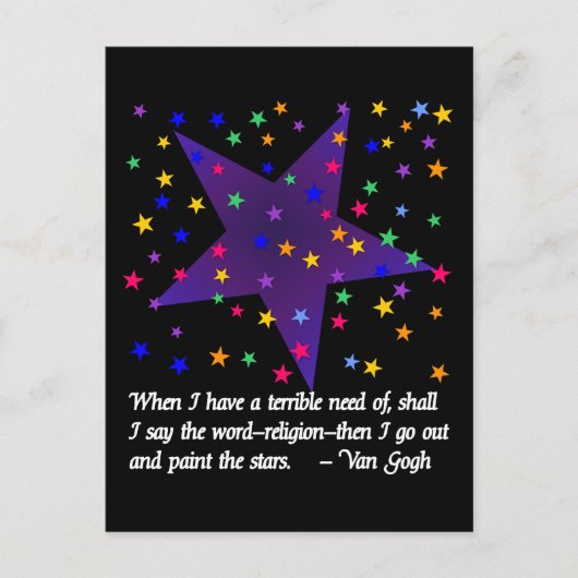 Sterrennacht Briefkaart (Voorkant)