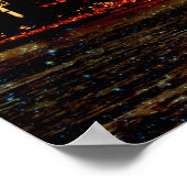 Sterrennacht Brooklyn Bridge Poster (Hoek)