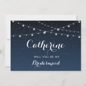 Sterrennacht bruidsmeisje voorstel Kaart (Voorkant)