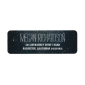 Sterrennacht bruiloft etiket (Voorkant)