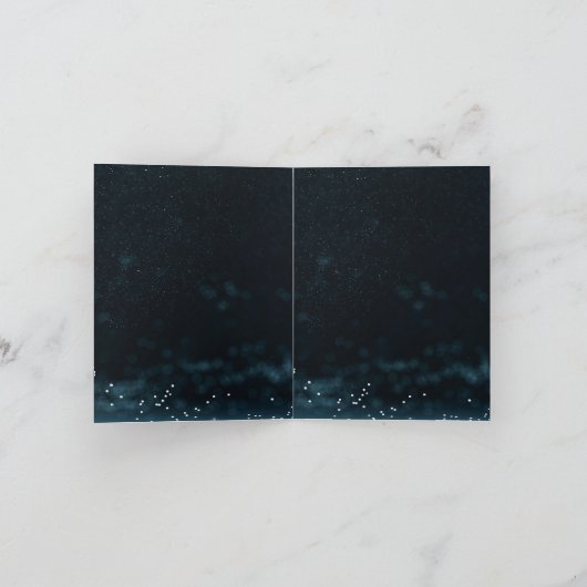 Sterrennacht bruiloft hemelse nacht Sky Invite (Binnen)