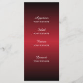 Sterrennacht bruiloft in een Romantic Dark Red Menu (Voorkant)