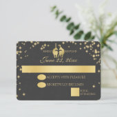 Sterrennacht Buck en Doe Antwoord Kaart (Staand voorkant)