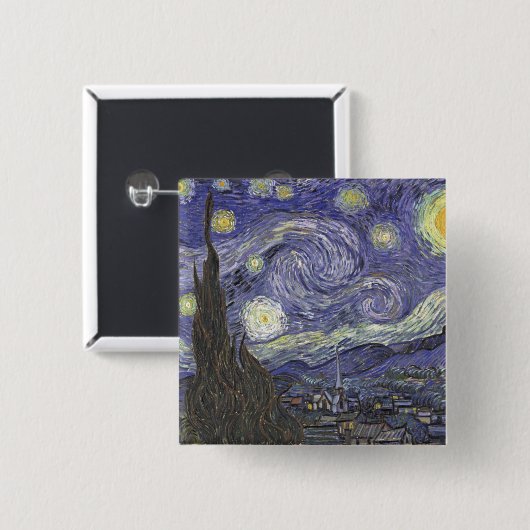 Sterrennacht Button (Voorkant /achterkant)