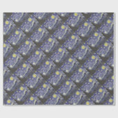 Sterrennacht Cadeaupapier (Vlak)