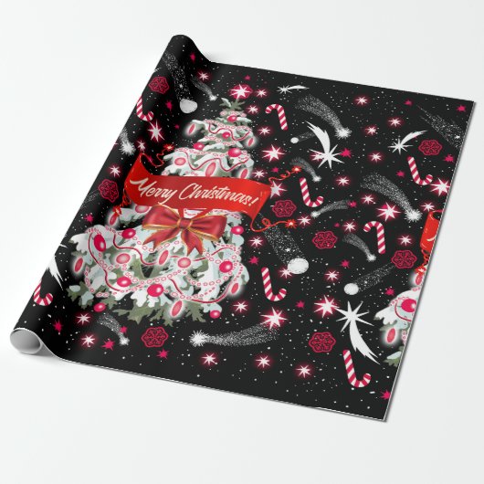 Sterrennacht Cadeaupapier (Uitgerold)