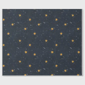 Sterrennacht Cadeaupapier (Vlak)