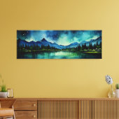Sterrennacht Canvas Afdruk (Insitu (Woonkamer))