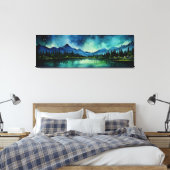 Sterrennacht Canvas Afdruk (Insitu (Slaapkamer))