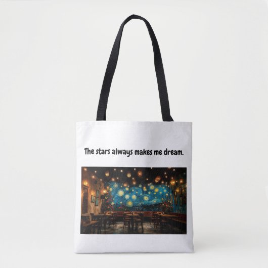 Sterrennacht Canvas tas (Voorkant)