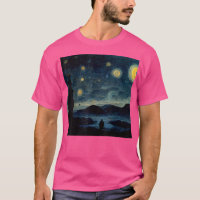 Sterrennacht Caspar David Friedrich T-Shirt