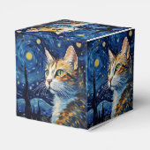 Sterrennacht Cat Bedankdoosjes (Achterkant)