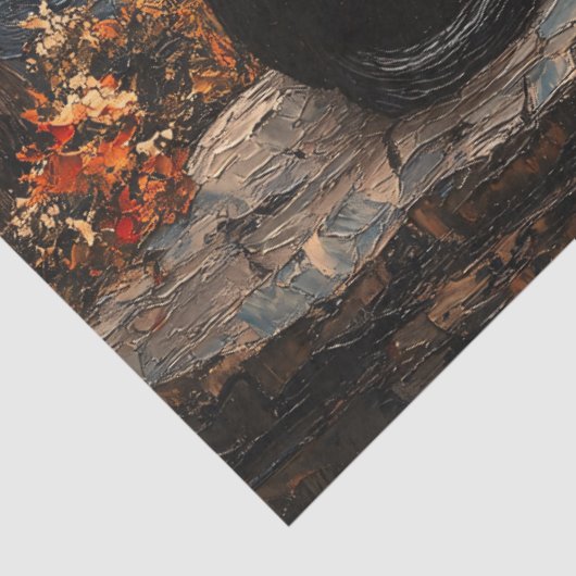 Sterrennacht Cat Decoupage Tissuepapier (Detail)