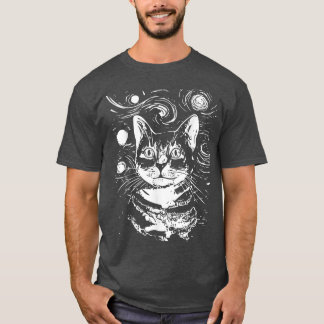 Sterrennacht Cat, Funny Cat Gogh, Van Gogh T-shirt