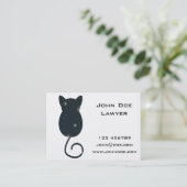 Sterrennacht Cat Silhouette Visitekaartje (Staand voorkant)