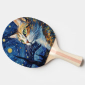 Sterrennacht Cat Tafeltennisbatje (Zijkant)