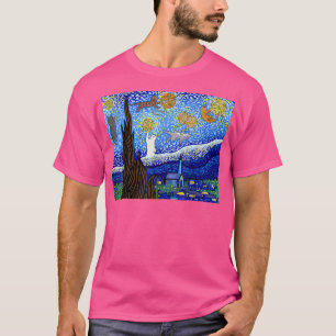 Sterrennacht Cat, Van Gogh Cat, Cat Lover T-shirt