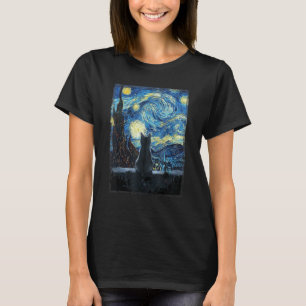 Sterrennacht Cat, Van Gogh Cat Lovers Cadeaus Cat  T-shirt