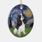 Sterrennacht - Cavalier (tri kleur) Keramisch Ornament (Rechts)