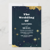 Sterrennacht Celestial Galaxy Wedding Kaart (Voorkant)